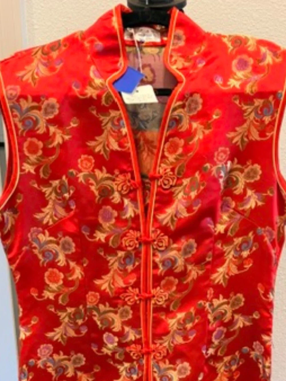 Women's XL red Chinese dress